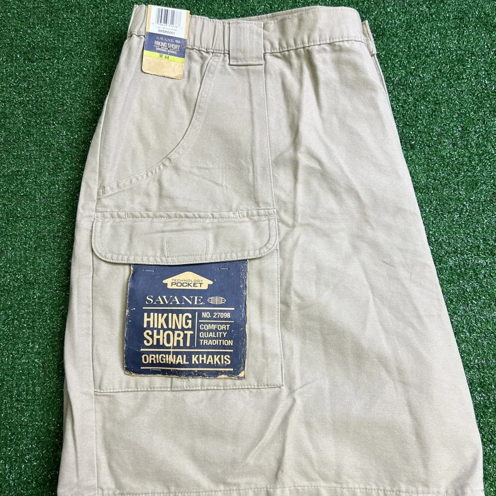 Savane Khaki Cargo Hiking Shorts British Khaki‎ Mens Size 44 S8SB0001 NWT